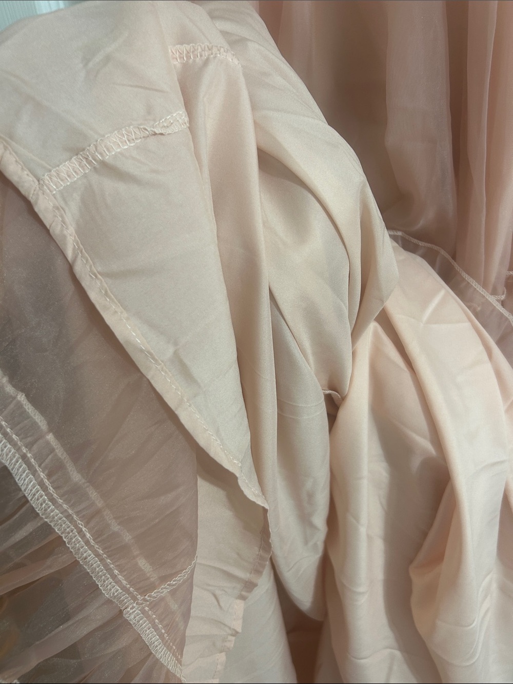 Pink Ruffle Maxi Dress Like New - Picture 8 of 15